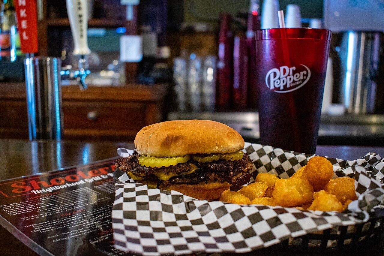 Cheeseburger20and20tots20at20Shooters20in20Kansas.jpg Spicy Jalapeño Burger - Image 1